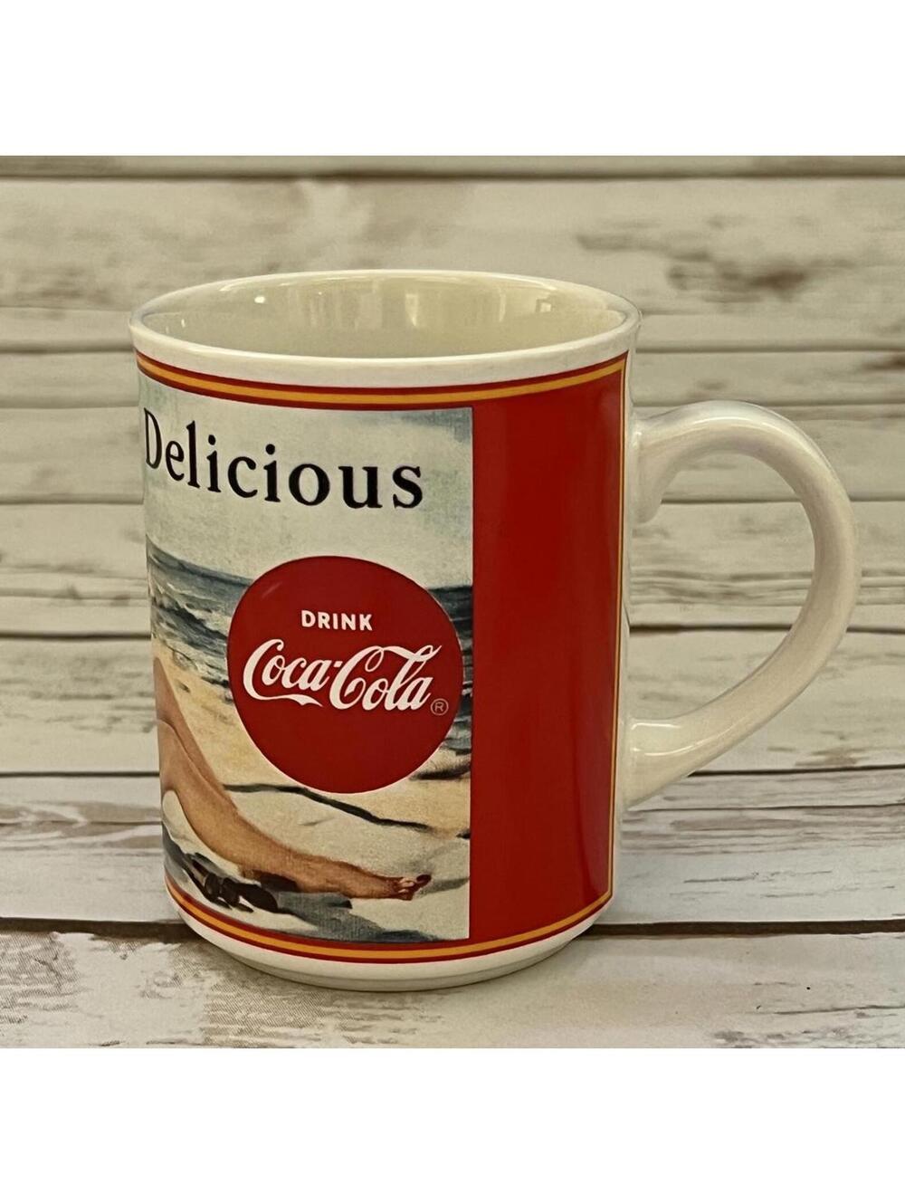 Coca-Cola Mug Red Vintage 1950 Through The Years Heirloom Tradition‎ 1987 OS